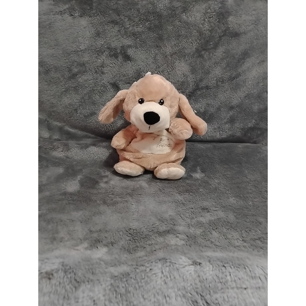 Hand‎ Puppet Light Brown Dog Plushed Animal 11"